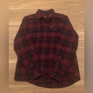 Orvis Men's Big Bear Heavy Weight Flannel Shirt Red Size m